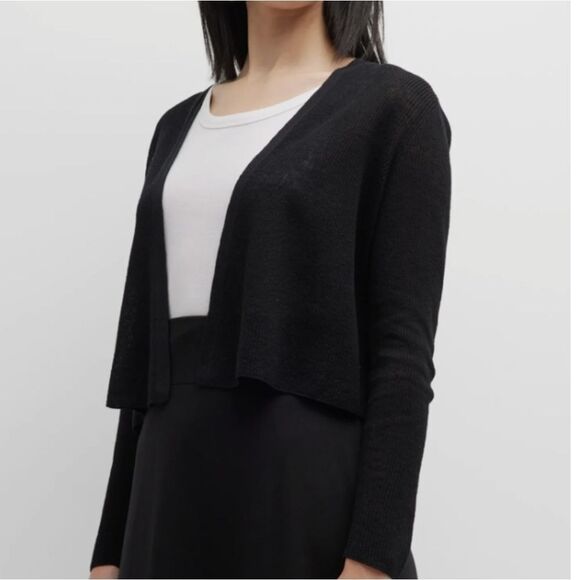 ELLE LONG SLEEVE OPEN-FRONT CARDIGAN - Picture 16 of 16